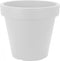 Bloempot rond 25cm wit - Extra stevig - Dubbel laags