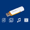 Philips FM12FD70B - USB Flash Drive 128GB - USB 2.0 - Wit