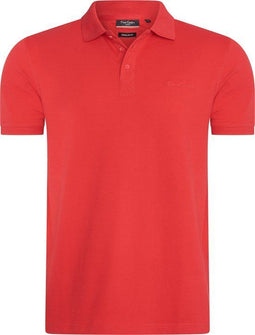 Pierre Cardin Classic Polo - Heren Polo - 100% katoen - Rood - Maat S