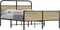 vidaXL - Bedframe - zonder - matras - bewerkt - hout - sonoma - eikenkleur - 120x190cm
