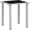 vidaXL - Ligbedden - 2 - st - met - tafel - aluminium - groen