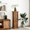 vidaXL - Sokkel - met - opbergruimte - 31x30x90 - cm - bewerkt - hout - oud - houtkleur