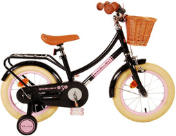 Volare Excellent Kinderfiets - Meisjes - 14 inch - Afneembare zijwieltjes - Zwart