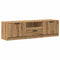 vidaXL - Tv-meubel - 140x35x40 - cm - bewerkt - hout - artisanaal - eikenkleur