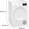 Siemens WT43H00AFG - iQ300 - Warmtepompdroger - 8 kg - autoDry - Stil 65 dB - NL/FR Display