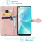 iMoshion Hoesje Geschikt voor OnePlus Nord 2T Hoesje Met Pasjeshouder - iMoshion Mandala Bookcase - Rosé Goud