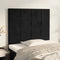 vidaXL - Hoofdborden - 2 - st - 90x5x78/88 - cm - fluweel - zwart