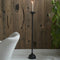 Riviera Maison RM Xavi Candle Holder Statue - Aluminium - Black - 19.0x19.0x110.0 cm