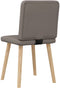 vidaXL - Eetkamerstoelen - draaibaar - 2 - st - stof - taupe