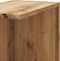vidaXL - Hoekwandschap - 36,5x36,5x140 - cm - bewerkt - hout - artisanaal - eiken