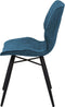 Set van 2 eetkamerstoelen LISLE Zeeblauw