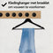 Infinity Goods 30 Houten Kledinghangers - Kleerhanger - Inkeping en Broeklat - Zwart