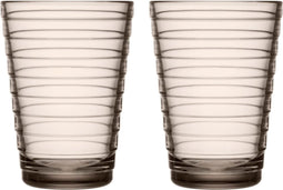 Iittala Aino Aalto - Tumbler Glazen Set - Waterglas - Vaatwasserbestendig - Linnen - 33 cl - 2 Stuks