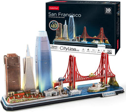 Cubic Fun 3D Puzzel City Line San Francisco LED