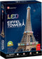Cubic Fun 3D Puzzel Eiffel Tower Led
