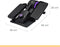 Cubii JR1, Bureaufiets Deskbike Paars + 3-delige Squishii Handtrainer set – 8 weerstandsniveaus - Beentrainer – Compacte Crosstrainer - Stoelfiets – Elliptische trainer- Handknijper