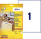 Avery - Etiket avery l4735rev-25 210x297mm a4 wit 25 stuks