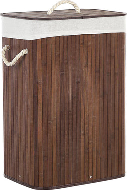 Beliani KOMARI - Mand - Donkere houtkleur - Bamboehout