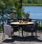 House Nordic Cleveland - Eettafel - Teakhout met metalen onderstel - Naturel (2-4 personen)