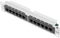 Lanberg PPU6-9012-S - Patchpanel - 12 poorten - 1U 10'' - Cat6 UTP - Grijs