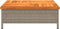 vidaXL - Parasolvoetbedekking - 70x70x25 - cm - poly - rattan - acaciahout - grijs
