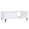 Salontafel 90x60x35 cm bewerkt hout wit