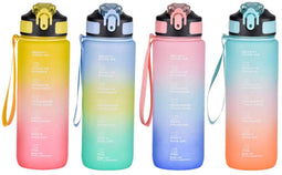 Fles met deksel en rietje Bewinner Multicolour 800 ml