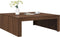 vidaXL - Salontafel - 100x100x35 - cm - bewerkt - hout - bruin - eikenkleur