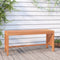 vidaXL - Tuinbank - 110 - cm - massief - eucalyptushout