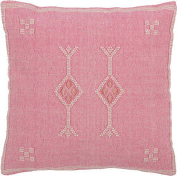 J-Line kussen Diamanten + Pijlen - katoen - roze