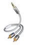 Inakustik 00410005 - Kabel 3.5mm naar RCA - 500cm - Wit
