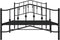 vidaXL - Bedframe - met - hoofd- - en - voeteneinde metaal - zwart - 100x200 - cm