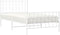 vidaXL - Bedframe - met - hoofd- - en - voeteneinde metaal - wit - 100x200 - cm