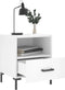 vidaXL - Nachtkastje - 40x35x47,5 - cm - bewerkt - hout - wit