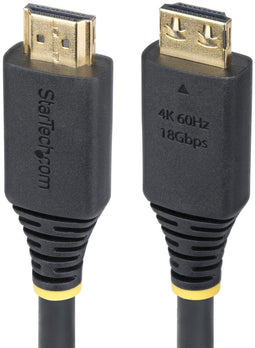 StarTech.com HDMI2-CABLE-GRIP-8F - HDMI kabel - 2,4 m - HDMI 2.0 18 Gbit/s HDR10 - Zwart