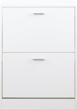 Schoenenkast - schoenenrek - 2 vakken - wit