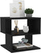 vidaXL - Bijzettafel - 40x40x40 - cm - spaanplaat - zwart