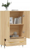 vidaXL - Hoge - kast - 69,5x31x115 - cm - bewerkt - hout - sonoma - eikenkleurig