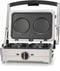 Cuisinart 3-in-1 Compacte Grill, Wafel- en Omeletmaker Contactgrill GRSM3E - Wafelijzer - 3 anti-aanbak platen - 210˚C - Zilver