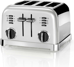 Cuisinart 4 Slice Toaster Broodrooster CPT180SE - 4 sleuven - Ontdooifunctie - Bagelfunctie - 6 standen - Zilver