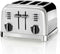 Cuisinart 4 Slice Toaster Broodrooster CPT180SE - 4 sleuven - Ontdooifunctie - Bagelfunctie - 6 standen - Zilver