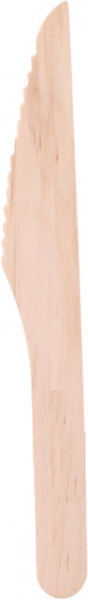 Cuisine Elegance Wegwerpmessen 16 Cm Hout Bruin 50 Stuks