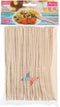 Cuisine Elegance Wegwerpmessen 16 Cm Hout Bruin 50 Stuks