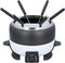 Cuisinier Deluxe Fondueset - 6 Personen - Elektrisch - RVS - Vleesfondue - Kaasfondue - Chocoladefondue - Zwart Wit