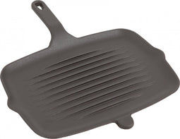 Cuisinova Grillplaat - Met Handvat - Gietijzer - 33x22x2,5 cm - Zwart