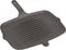 Cuisinova Grillplaat - Met Handvat - Gietijzer - 33x22x2,5 cm - Zwart