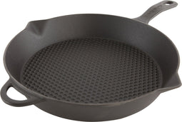 Cuisinova Grilpan Gietijzer - Rond - 25 cm - Zwart