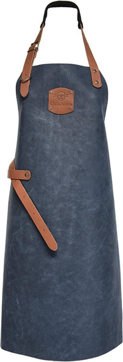 Cuisinova Keukenschort - Leder - Blauw