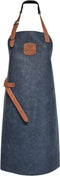 Cuisinova Keukenschort - Leder - Blauw