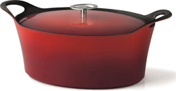 Cuisinox Braadpan - Rood - 29 cm - Gietijzer
